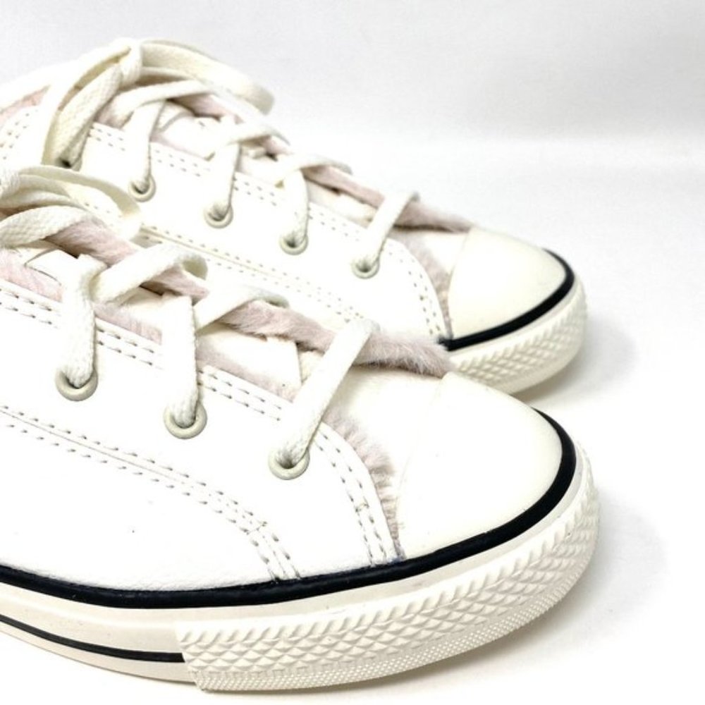 💖MEGA SALE💖Converse Womens  569547C CTAS DAINTY Mule Slip Egret Faux  Fur Sand - Picture 6 of 10